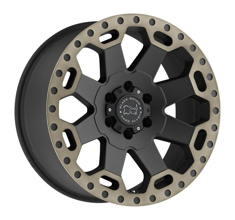 Black Rhino Warlord 17x9.0 8x165 ET12 CB 122.1 Matte Black w/Machined Dark Tint Lip Wheel 1790WAR128165M22 Main Image