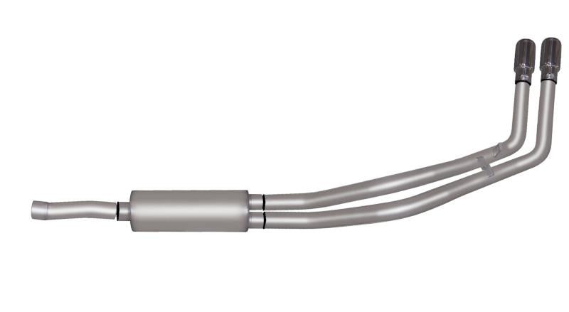 Gibson 88-93 Chevrolet C1500 Cheyenne 5.7L 2.5in Cat-Back Dual Sport Exhaust - Stainless 65900 Main Image