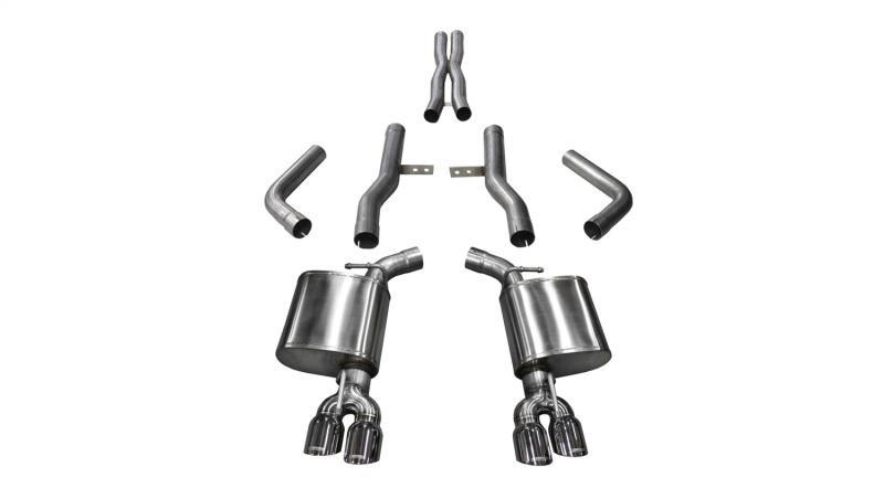 Corsa 17-18 Dodge Challenger 5.7L V8 Xtreme Cat-Back Dual Rear Exit w/3.5in Polished Tips 21006 Main Image