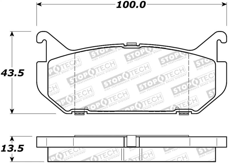 StopTech Street Brake Pads - Rear 308.05840 Main Image