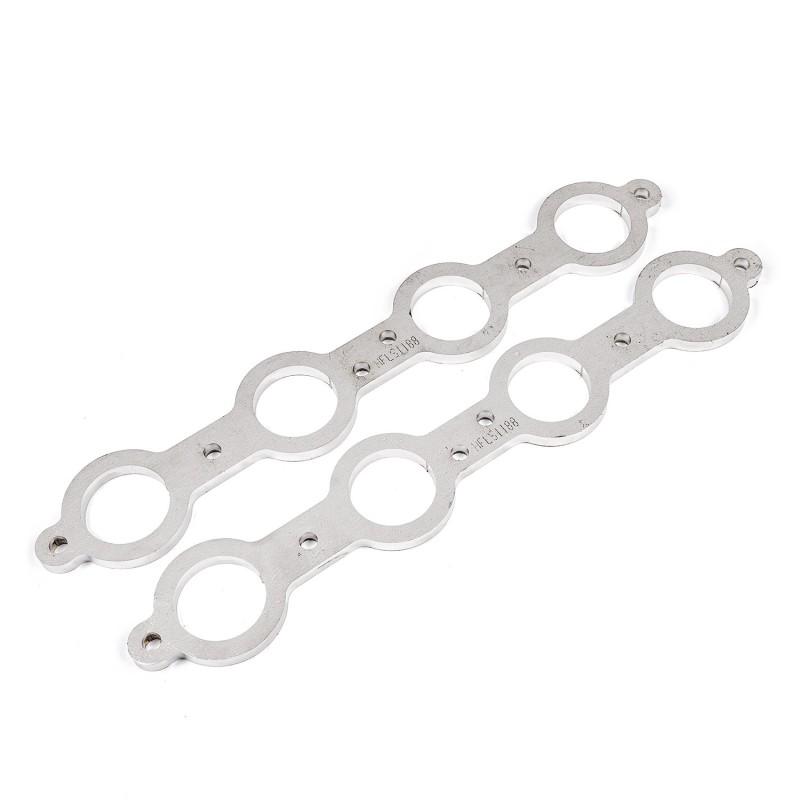 Stainless Works Chevrolet LS1/LS6 Round Port Header 304SS Exhaust Flanges 1-3/4in Primaries HFLS1175 Main Image