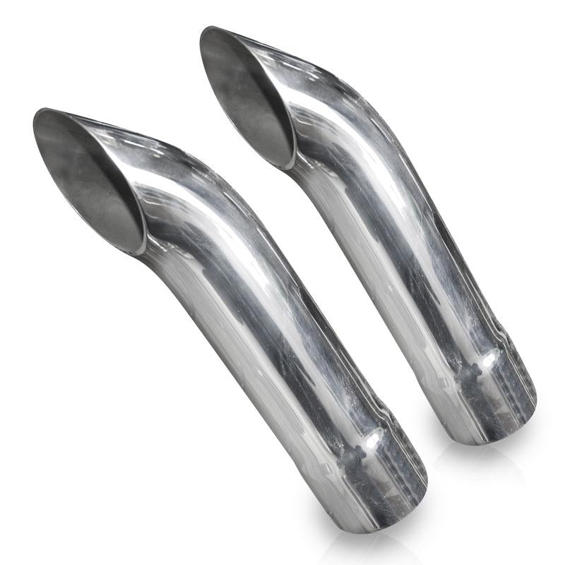 Stainless Works Extended Turn Down Tips- 2 1/2in ID Inlet 2 1/2in Body 7070250 Main Image