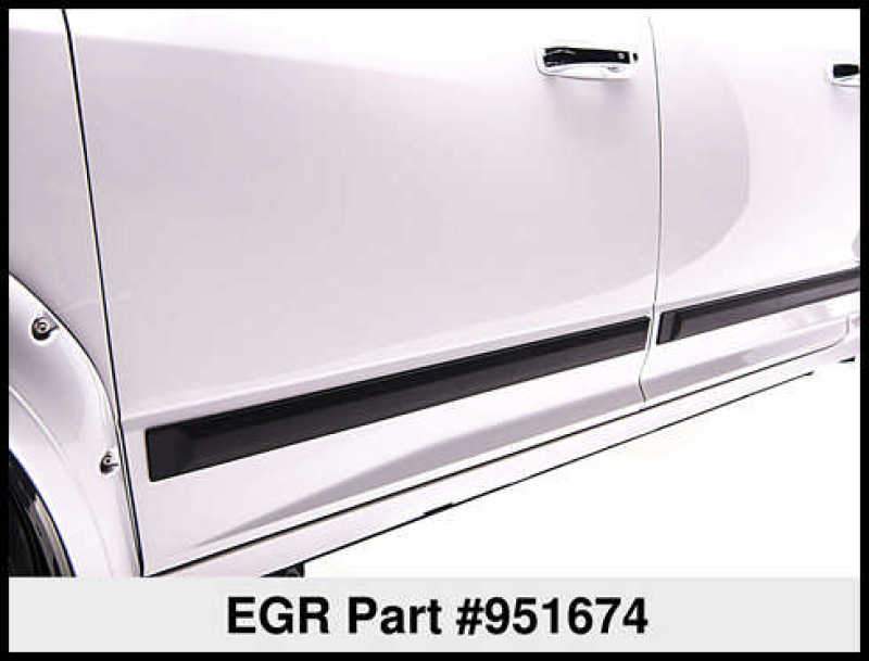 EGR Crew Cab Front 41.5in Rear 38in Rugged Style Body Side Moldings (951674) 951674WB Main Image