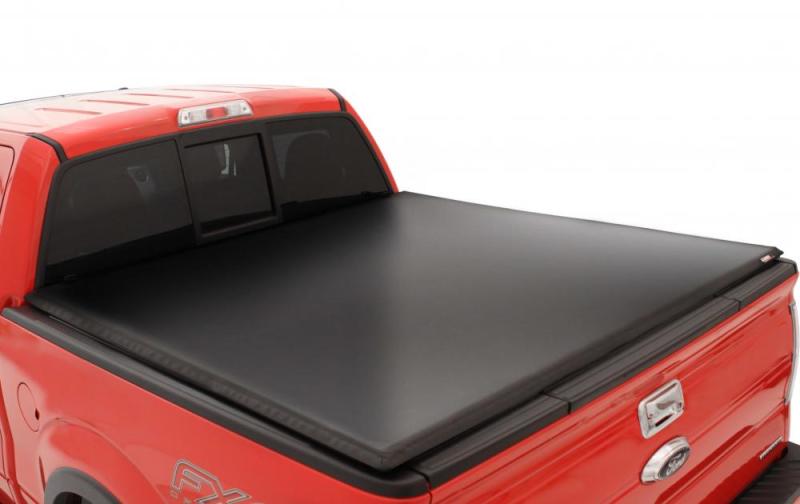 Lund 04-14 Ford F-150 (8ft. Bed) Genesis Tri-Fold Tonneau Cover - Black 95074