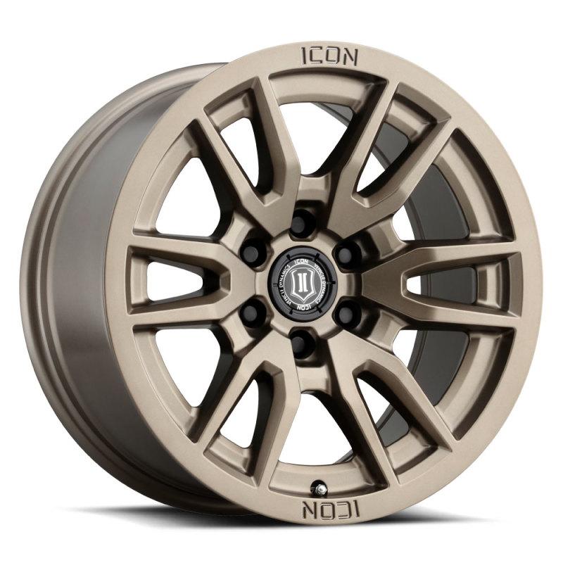 ICON Vector 6 17x8.5 6x5.5 25mm Offset 5.75in BS 93.1mm Bore Bronze Wheel 2417858357BR Main Image