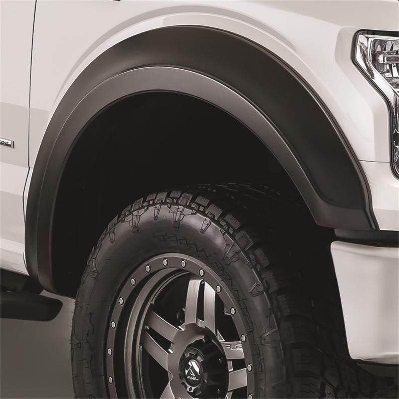 Bushwacker 17-18 Ford F-250 Super Duty Extend-A-Fender Style Flares 2pc - Black 20087-02 Main Image