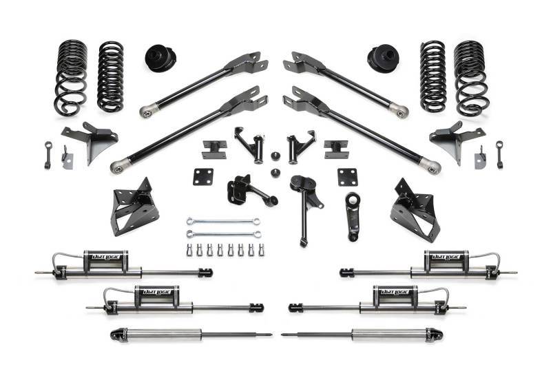 Fabtech 14-18 Ram 2500 4WD 5in 4 Link System w/Dual Front DL 2.25 Resi Shocks & Rear DL Shocks K3166DL Main Image