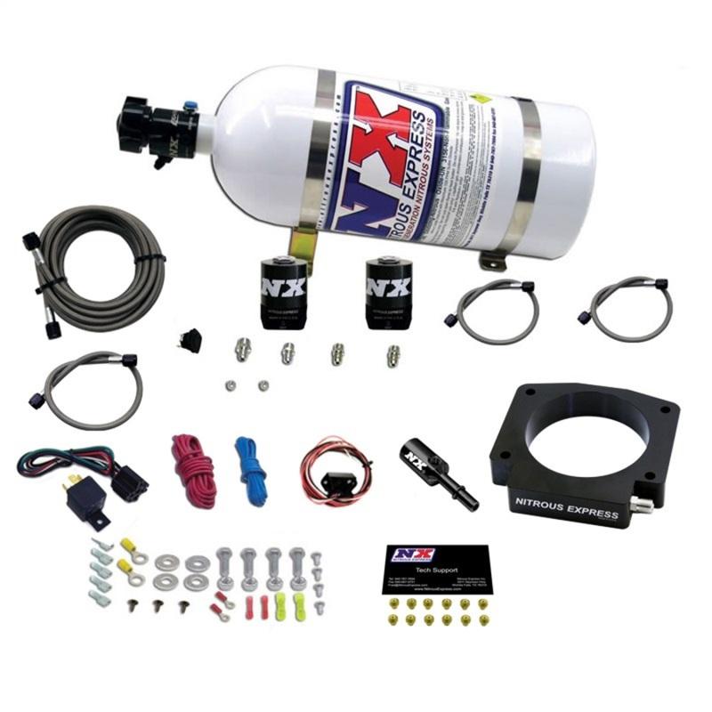 Nitrous Express 15-17 Ford Mustang GT350 5.2L Nitrous Plate Kit w/10lb Bottle 20953-10 Main Image