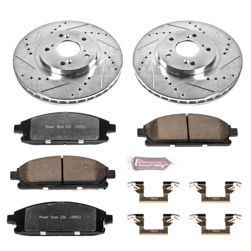 PowerStop PSB Z36 Truck & Tow Kit Brakes, Rotors & Pads Brake Kits - Performance D&S main image