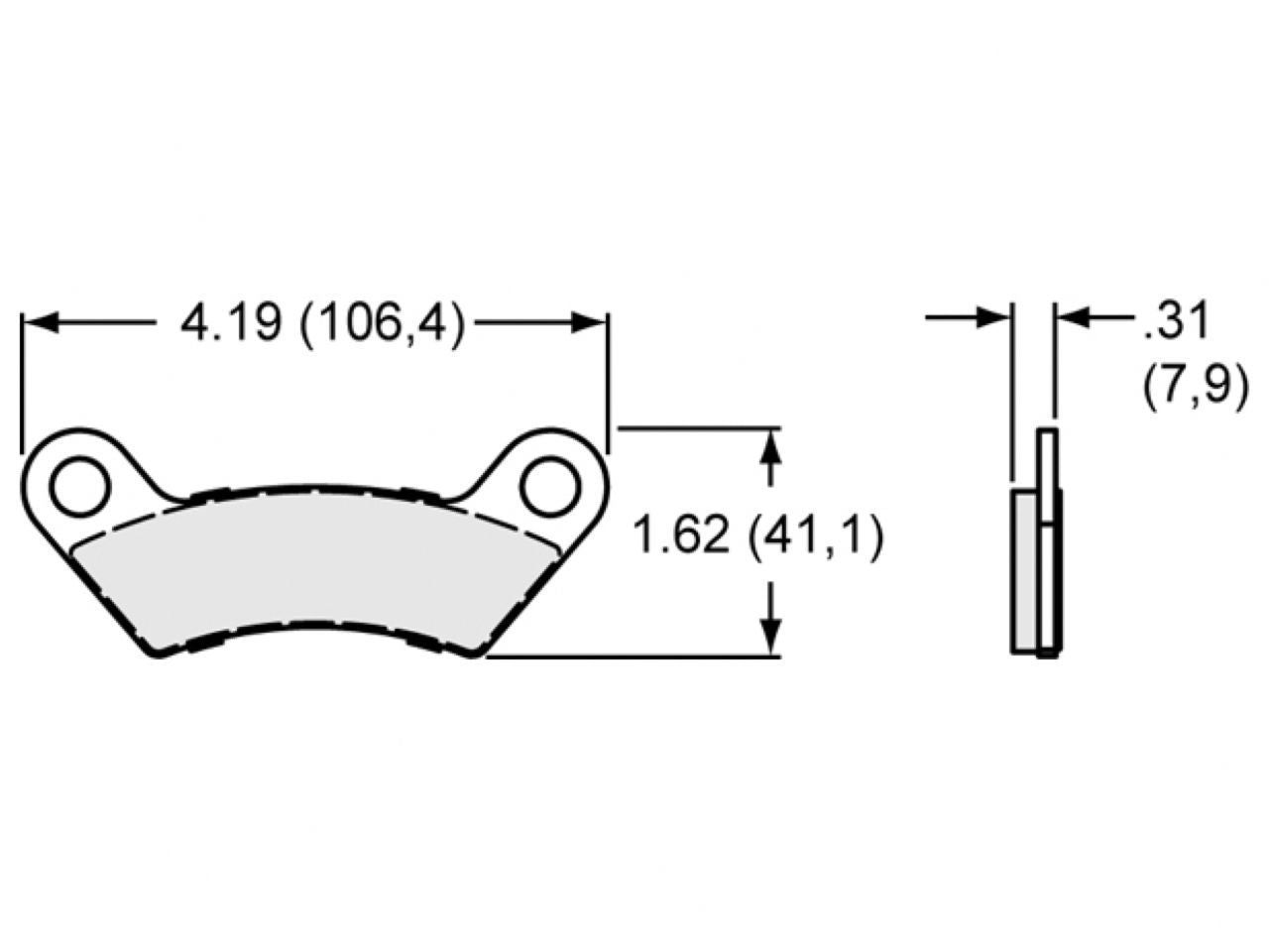 Wilwood Pad,Caliper,SC10,.185 THK,Axel Set