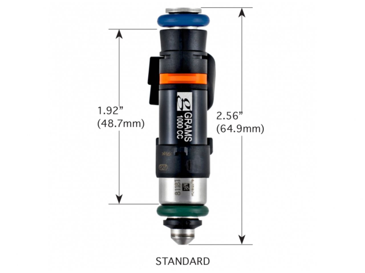 Grams Performance Universal Standard EV14 Fuel Injector (Single)