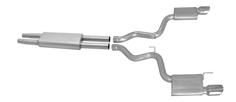 Gibson 15-17 Ford Mustang V6 3.7L 2.5in Cat-Back Dual Exhaust - Stainless 619015 Main Image