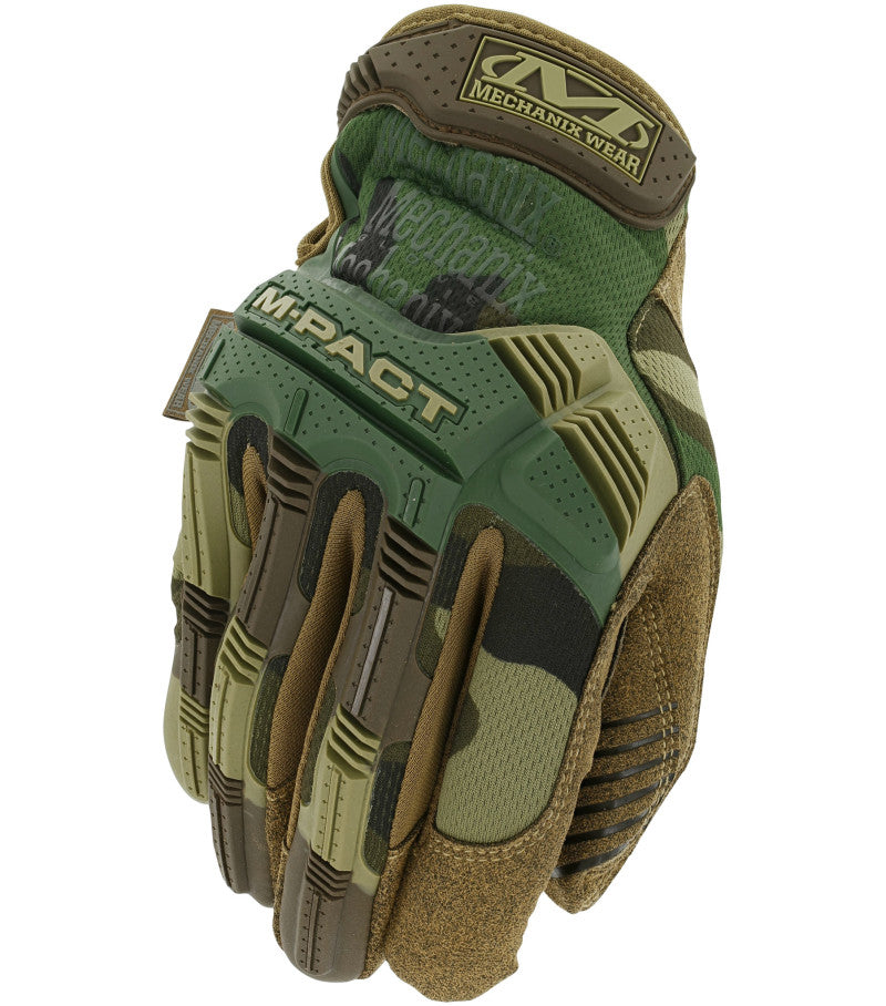 Mechanix Wear M-Pact Woodland Camo Gloves - Medium 10 Pack MPT-77-009-10