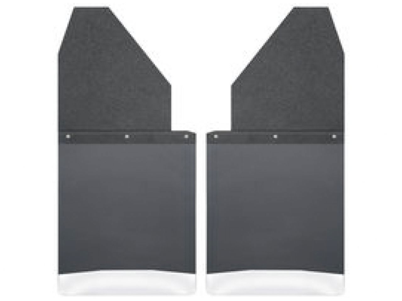 Husky Liners Universal 14in W Black Top & Weight Kick Back Mud Flaps (2pc)