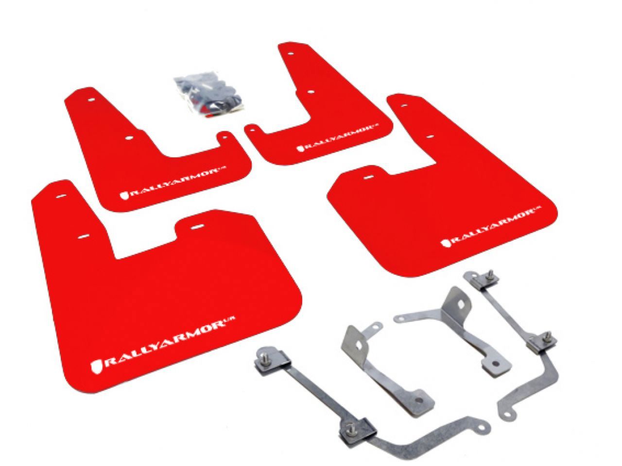 Rally Armor Mud Flaps MF15-UR-RD/WH Item Image