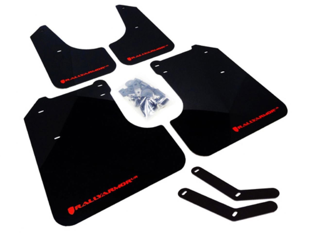 Rally Armor Mud Flaps MF6-UR-BLK/SIL Item Image