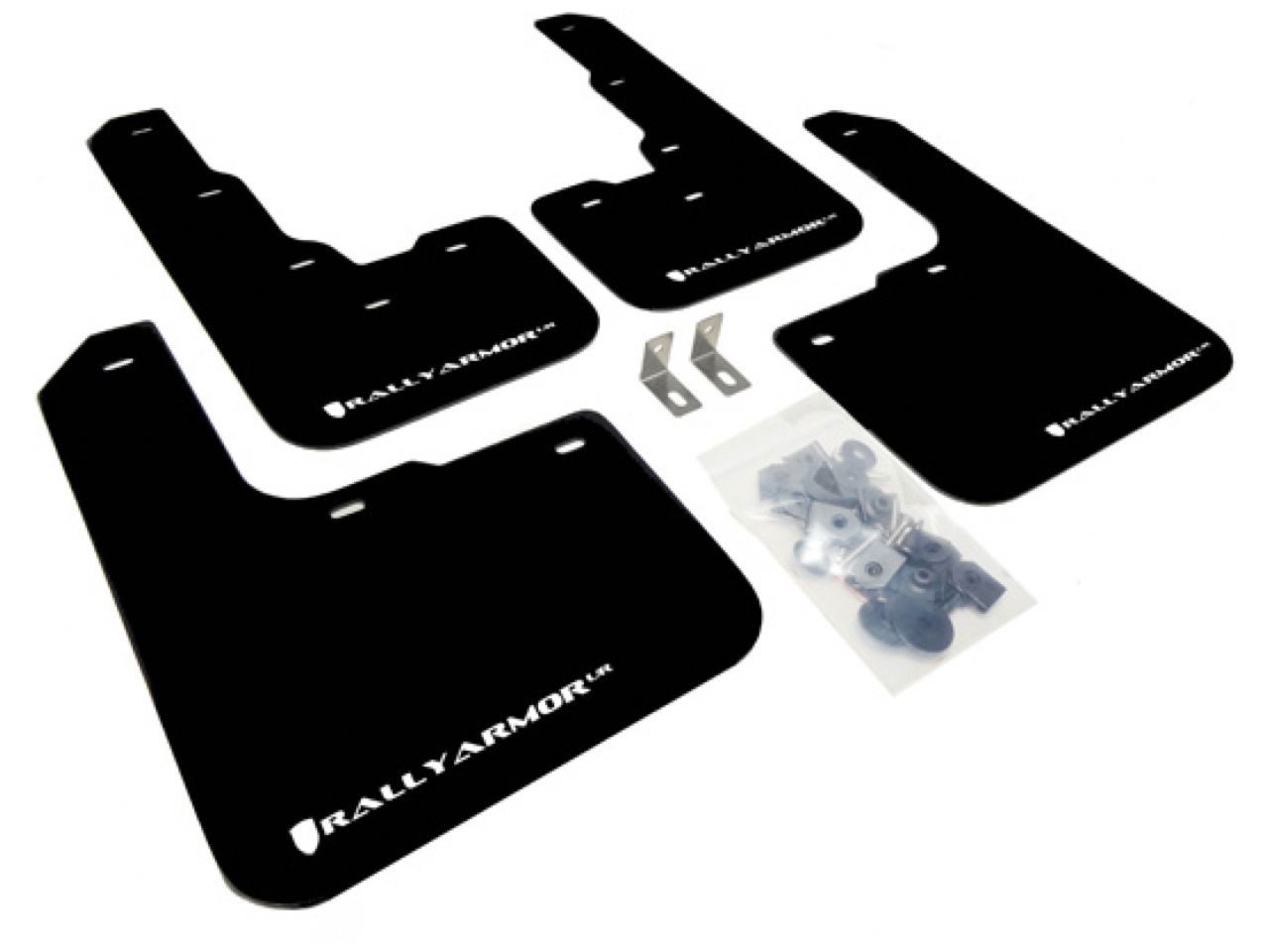 Rally Armor Mud Flaps MF39-UR-BLK/WH Item Image