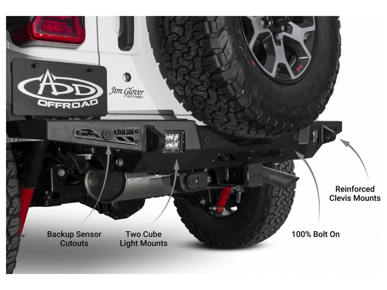 Addictive Desert Designs 18 Jeep Wrangler JL Stealth Fighter Rear Bumper w/ Backup Sensors