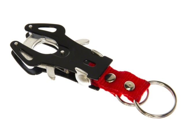 Blitz Black and Red Carabiner Key Chain