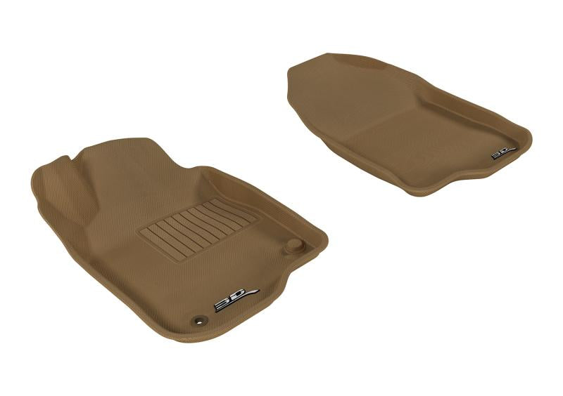 3D MAXpider 2008-2012 Chevrolet Malibu Kagu 1st Row Floormat - Tan L1CH04811502 Main Image