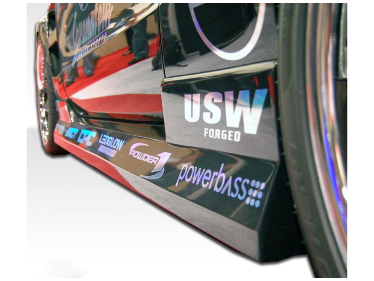 Duraflex 2005-2014 Ford Mustang  Circuit Side Skirts Rocker Panels -2pc