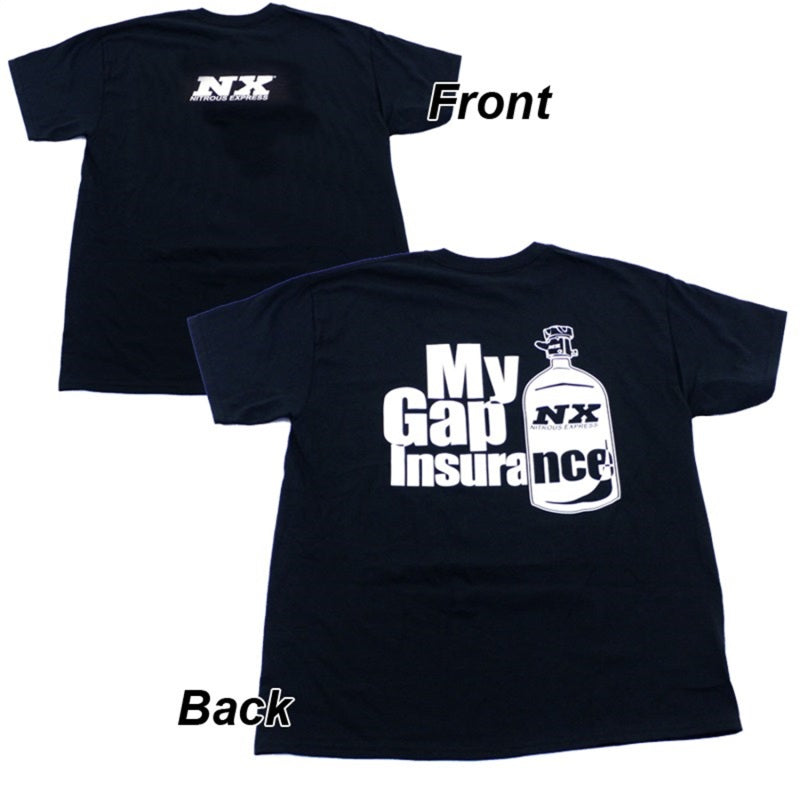 Nitrous Express Gap Insurance T-Shirt Medium - Black 19112M