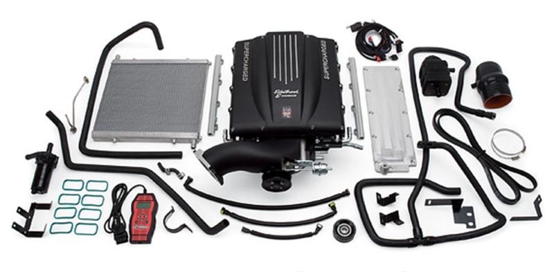 Edelbrock Supercharger Stage 1 - Street Kit 2003-2006 GM Gmt800 Trucks 4 8 5 3 6 0L w/ Tuner 1577 Main Image