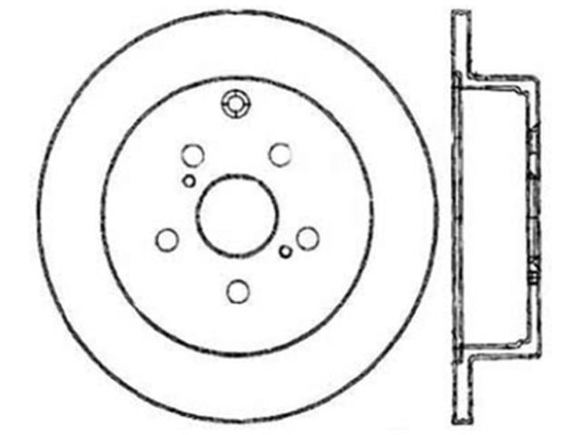 StopTech Sport Drilled/Slotted Brake Rotor; Rear Right