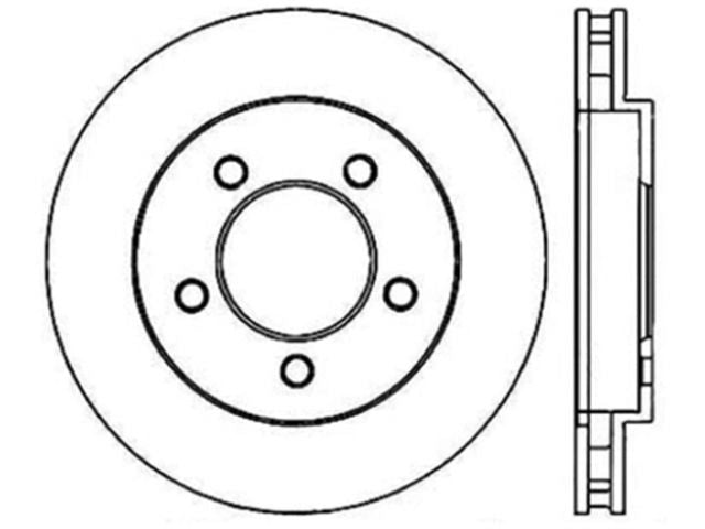 StopTech Sport Drilled/Slotted Brake Rotor; Front Left