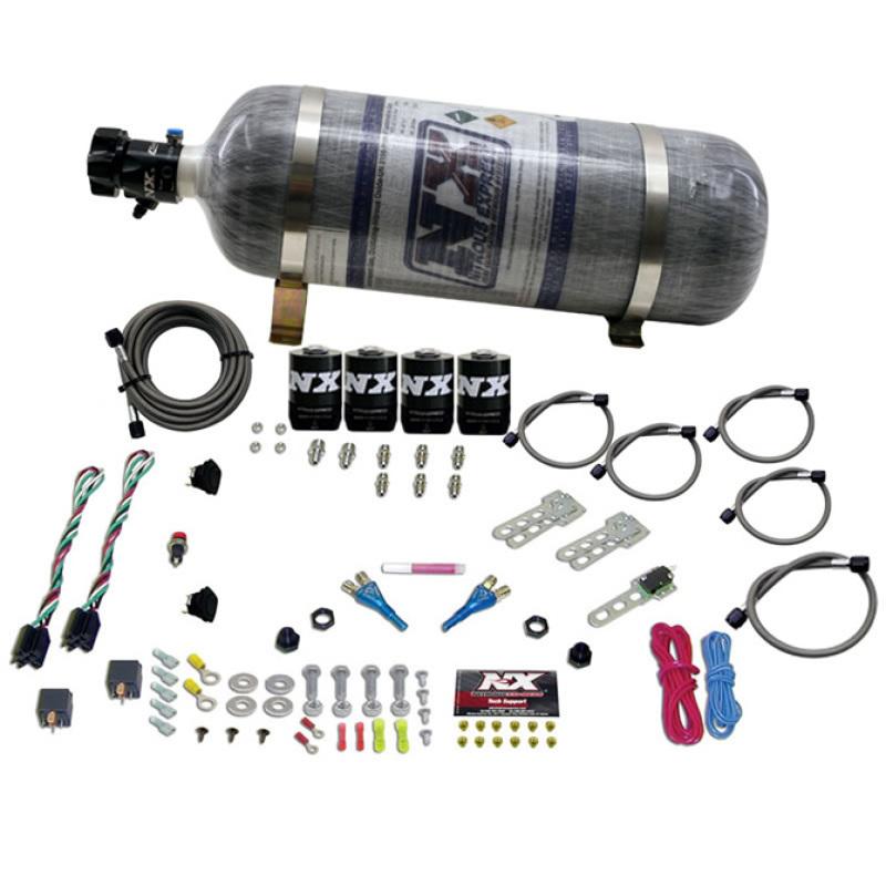 Nitrous Express GM EFI Dual Stage Nitrous Kit (50-150HP x 2) w/Composite Bottle 20224-12 Main Image