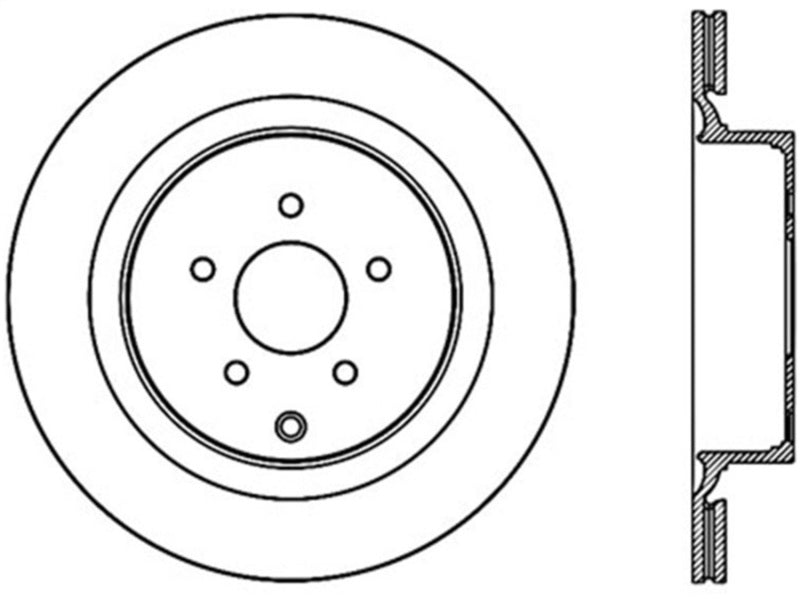 StopTech  Sport Cryo Drilled/Slotted Brake Rotor; Rear Right