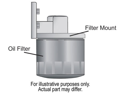 Derale Ports-Up Filter Mount Kit (1/2 NPT)