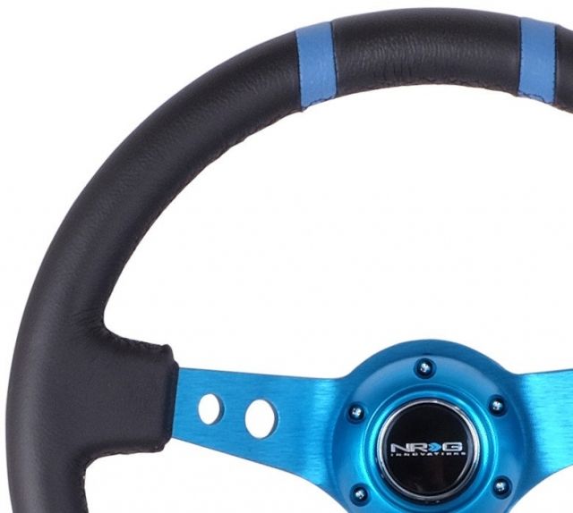 NRG Reinforced Steering Wheel- 350mm Leather (3" Deep)