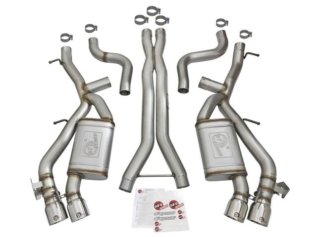 aFe Mach Force-Xp 3in 304 Stainless Steel Cat-Back Exhaust System w/Polish