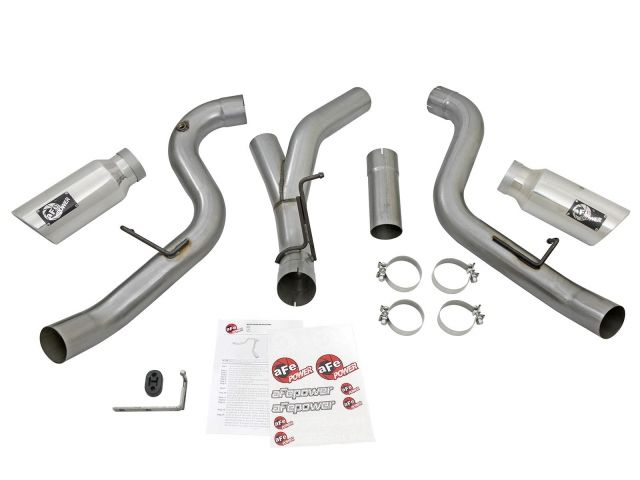 aFe  POWER 49-44080-P Large Bore-HD 409 SS DPF-Back Exhaust System