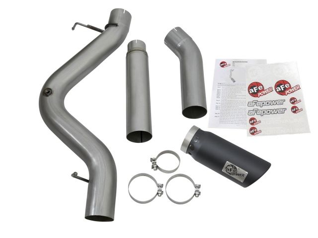 aFe  POWER 49-44081-B Large Bore-HD 5" 409 SS DPF-Back Exhaust System