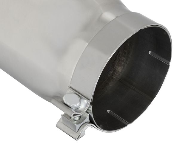 aFe MACH Force-Xp 3in 304 Stainless Steel Exhaust Tip Polished: 5 in x 6Ou