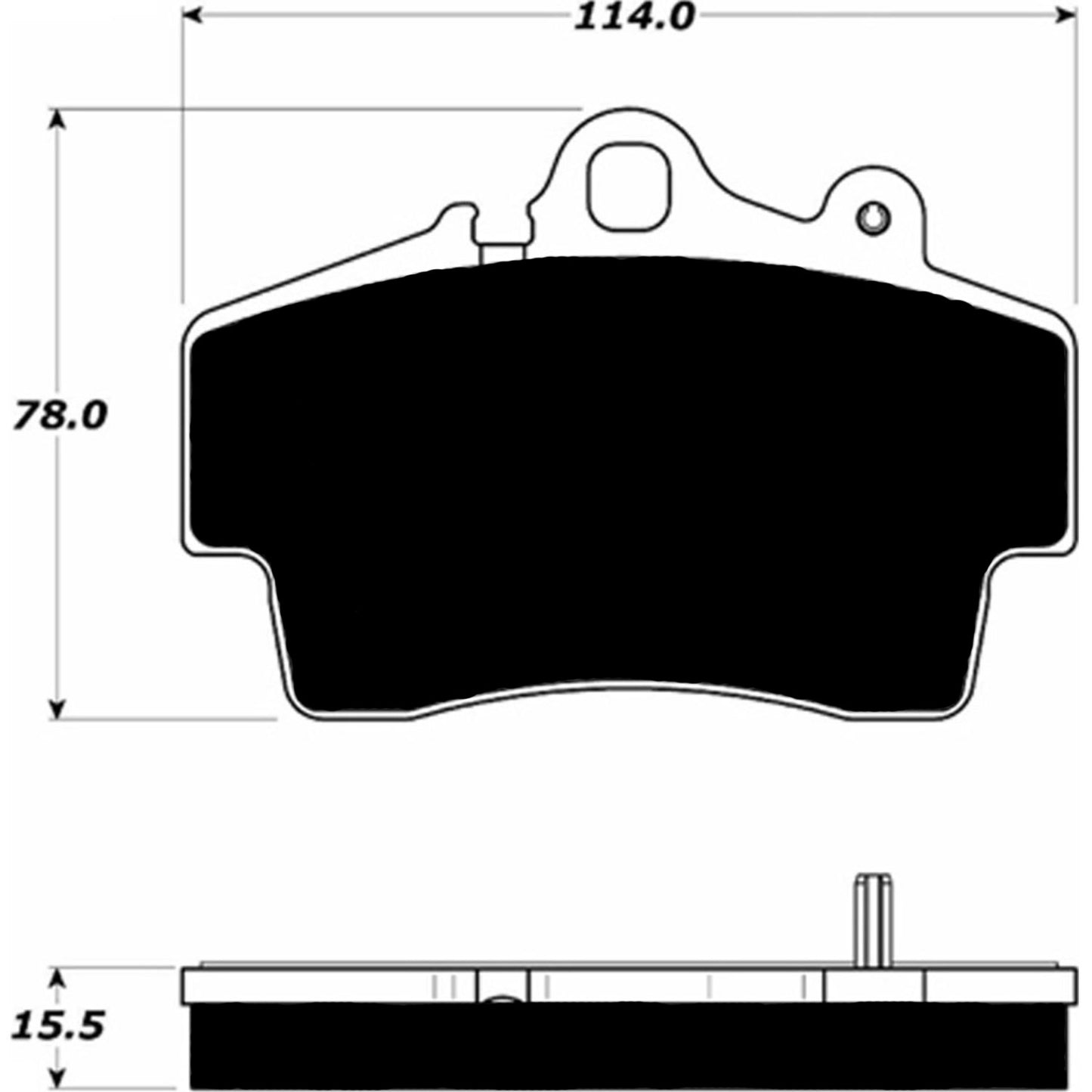 Porterfield Brake Pads for 2002 PORSCHE Boxster