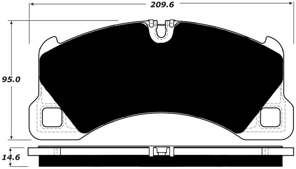 Porterfield Brake Pads for 2008 PORSCHE CAYENNE w/368mm Front Rotor
