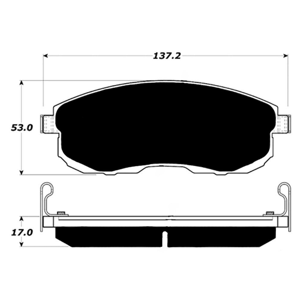 Porterfield Brake Pads for 2003 NISSAN 350Z Touring Model