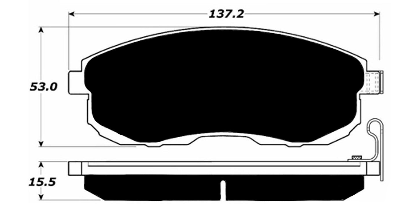 Porterfield Brake Pads for 2011 NISSAN SENTRA CVT