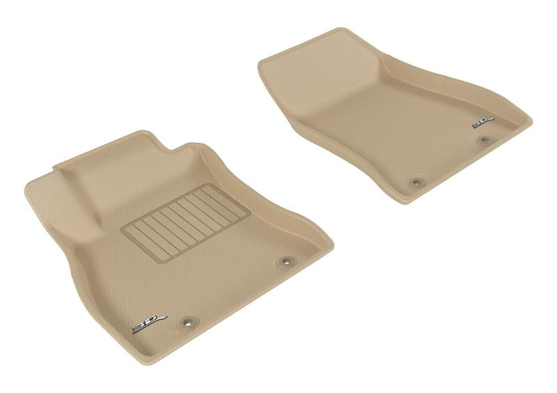 3D MAXpider 2013-2019 Nissan Sentra Kagu 1st Row Floormat - Tan L1NS07611502 Main Image