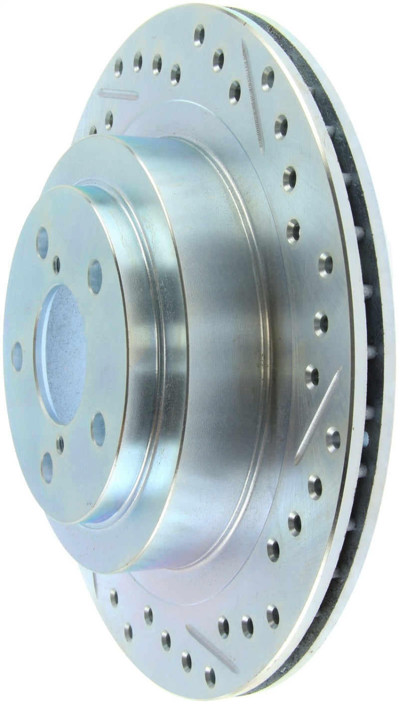 StopTech Select Sport 05-09 Subaru Legacy Select Slotted & Drilled Vented Left Rear Brake Rotor 227.47025L