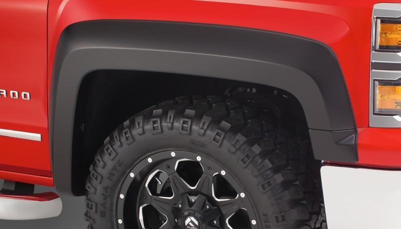 Bushwacker 2019 Chevrolet Silverado 1500 Extend-A-Fender Style Flares 2pc front 78.8in Bed-Black 40155-02 Main Image