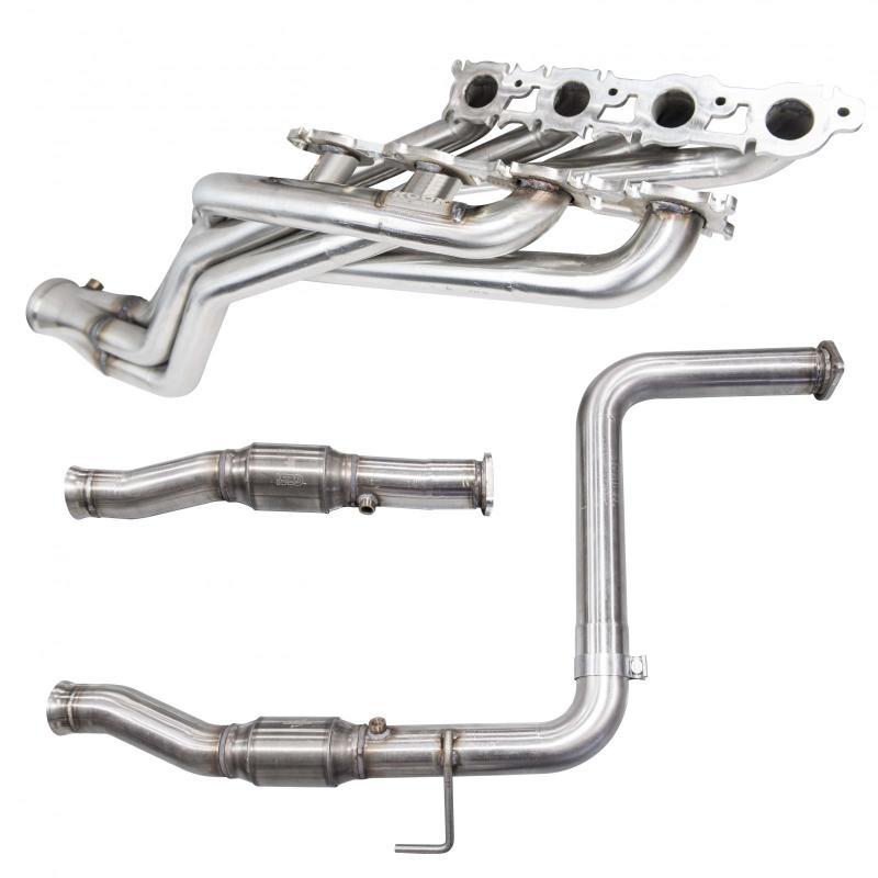 Kooks 07+ Toyota Tundra 1-7/8in x 3in Stainless Steel Long Tube Headers w/ 3in OEM Catted Connection 4311H420 Main Image