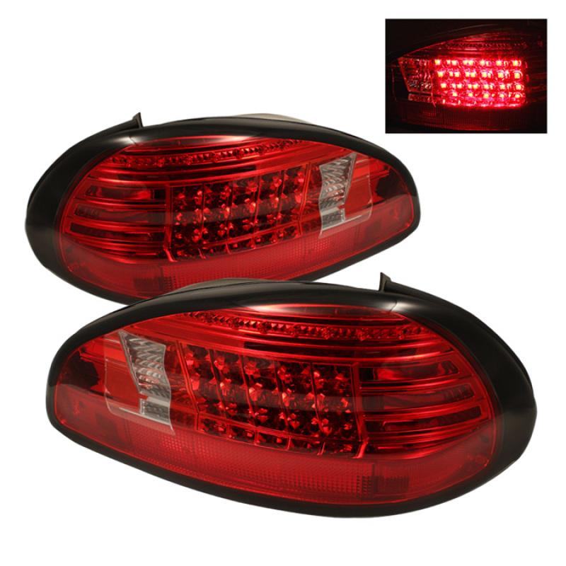 Spyder Pontiac Grand Prix 97-03 LED Tail Lights Red Clear ALT-YD-PGP97-LED-RC 5007162 Main Image