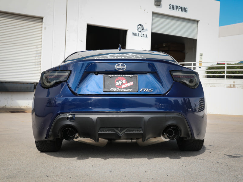 aFe Takeda Exhaust Axle-Back 13-15 Scion FRS / Subaru BRZ 304SS Black Dual Tips Exhaust 49-36023-B