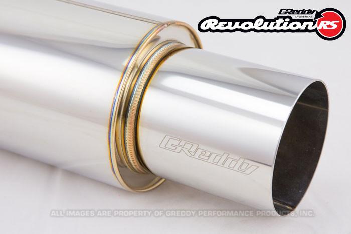 GReddy Universal 3.0" Revolution RS Muffler (160) and Tip (115)