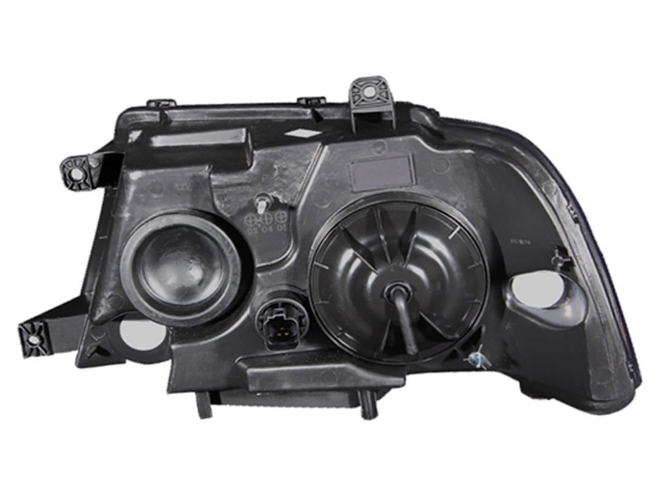 Anzo 2003-2006 Lincoln Navigator Crystal Headlights Black