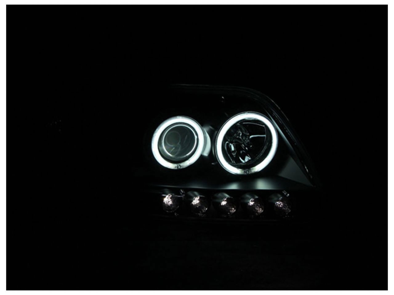 Anzo 1997-2003 Ford F-150 Projector Headlights w/ Halo Black (CCFL)